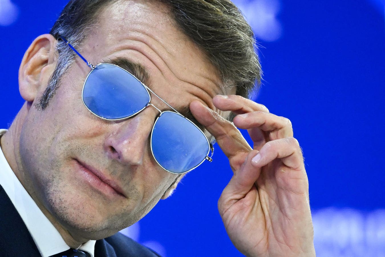 IVision Stock Soars After Macron Sports Sunglasses At Davos