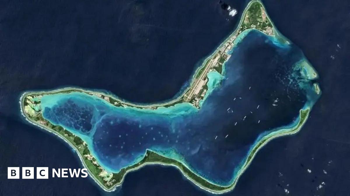 Aerial view of the Chagos Islands