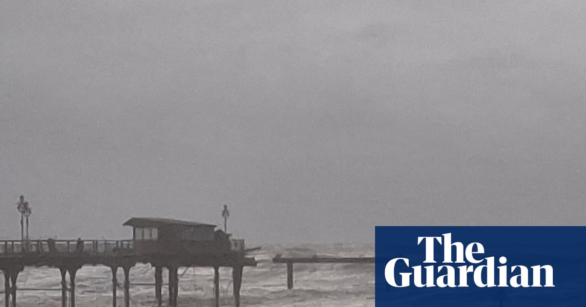 Storm Ingrid washes away part of Teignmouth’s historic pier | UK weather