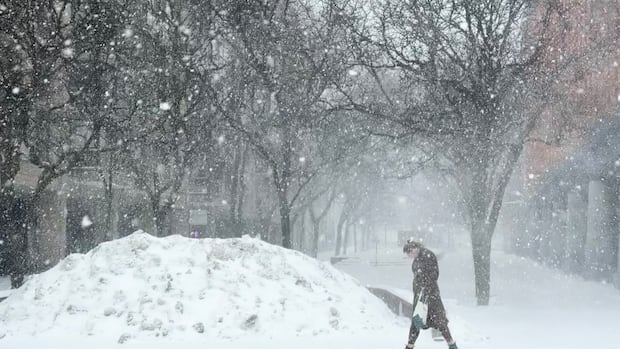 Piercing cold across Canada brings heavy snow, leaves thousands in the dark