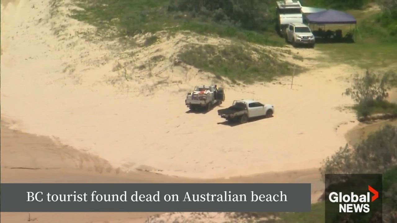 Click to play video: 'B.C. tourist found dead on Australian beach'