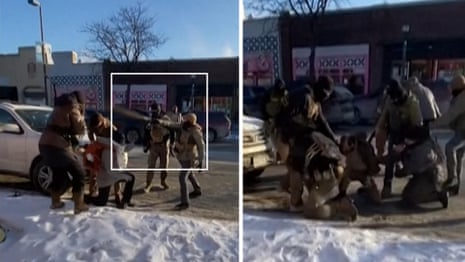 New angle shows moment federal agents shoot Alex Pretti in Minneapolis – video