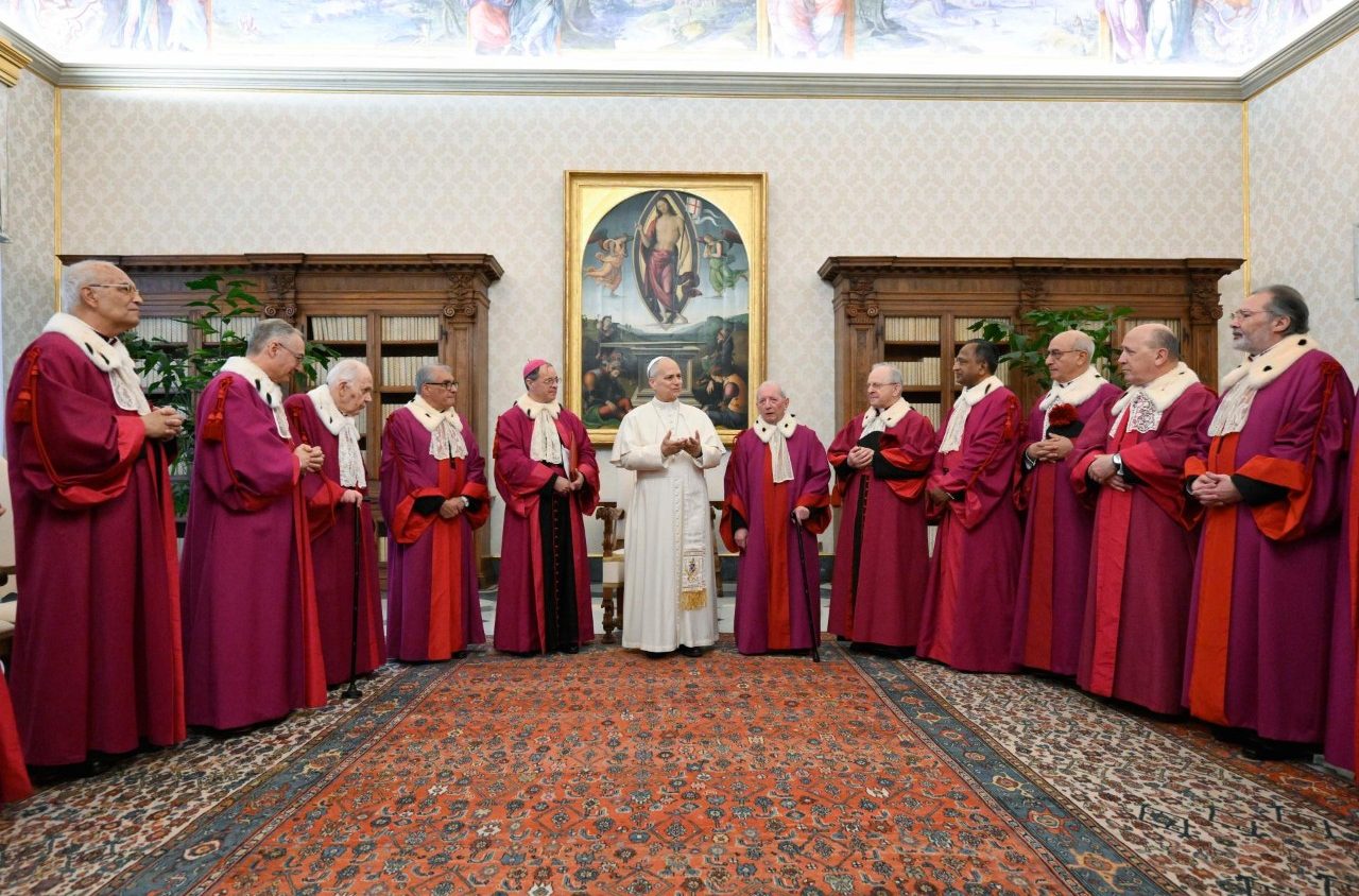 Pope to Roman Rota: Justice and charity find harmony in mystery of God