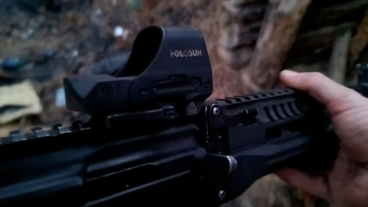 A screenshot from a video recorded on Nov. 10, 2025 as David Rauser was about to enter a Russian bunker in the eastern Donetsk region. 