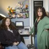 Ailsa Ostovitz, left, and her mother, Stephanie Rizk, at their home in the Maryland suburbs of Washington, D.C. In mid-November, Rizk met with Ostovitz’s teachers to discuss accusations that her daughter had used AI to do some of her schoolwork.