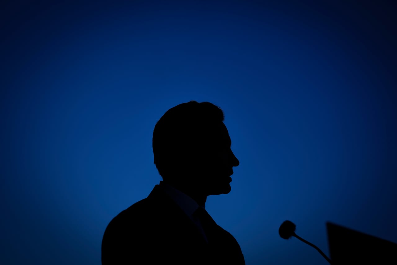 Conservative Leader Pierre Poilievre holds a press conference on Parliament Hill in Ottawa on Thursday, Oct. 9, 2025.