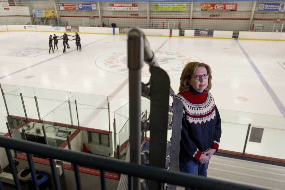 Heather Nemier, president of the Washington Figure Skating Club at the Ashburn Ice House in Ashburn, Va., where a number of the figure skaters trained who were victims in the DC air crash last January.