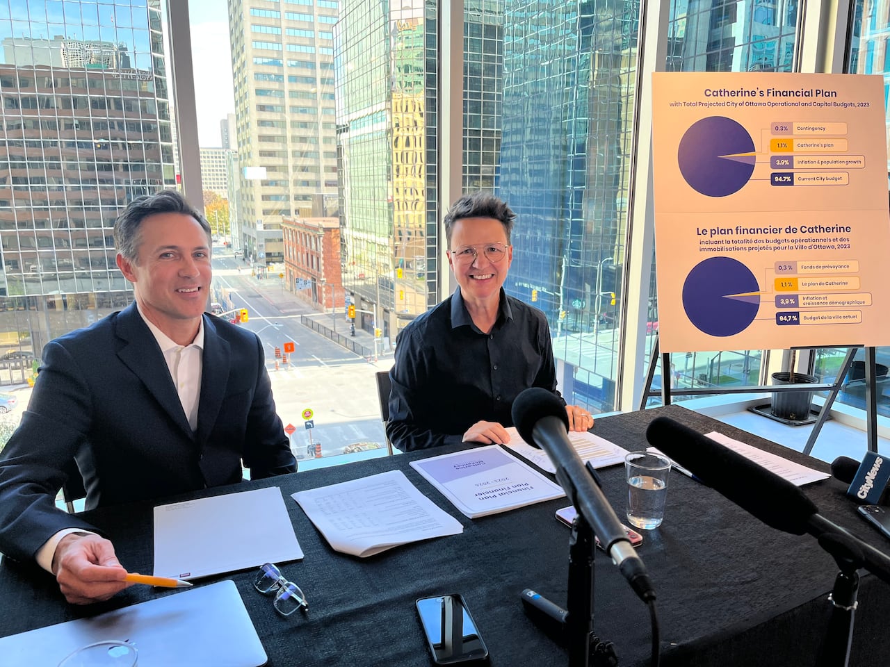 two people sitting at table