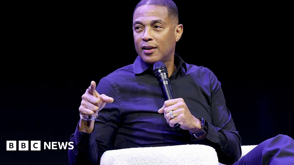 Don Lemon speaks on stage during a panel discussion in New York City in October