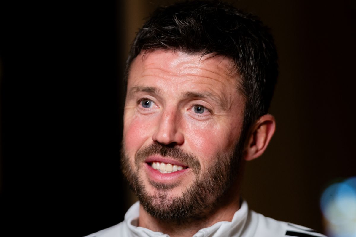 Michael Carrick being interviewed