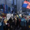 Thousands marched through downtown Minneapolis on Friday for a second consecutive week, calling for an end to Operation Metro Surge, which has led to a significant increase in the presence of Immigration and Customs Enforcement and U.S. Border Patrol agents in Minnesota.