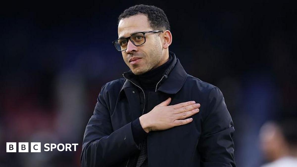 Liam Rosenior puts hand on his chest when approaching Chelsea's away supporters at Crystal Palace