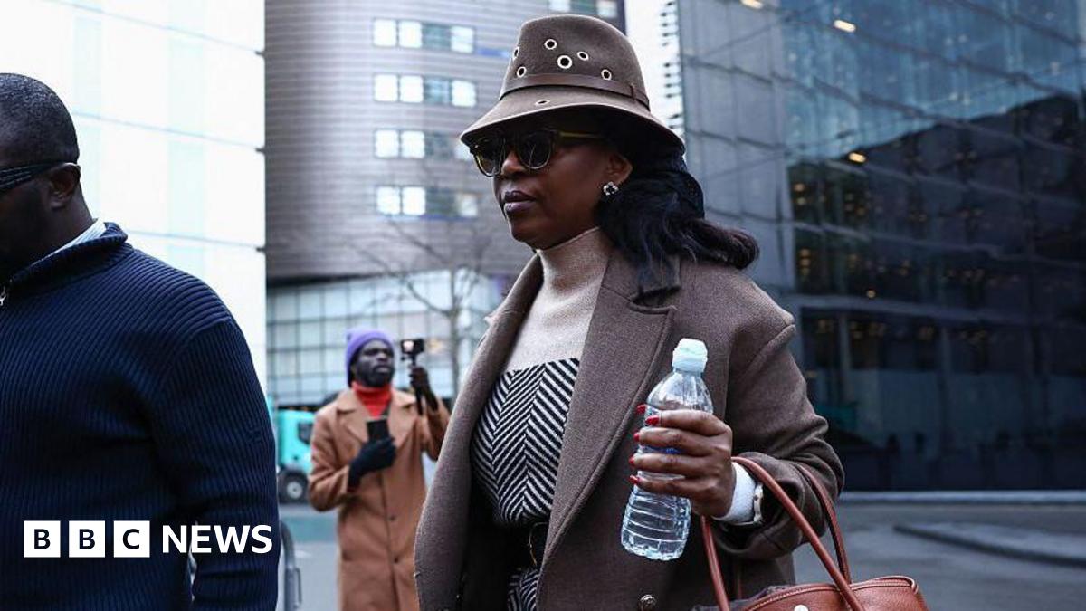 Diezani Alison-Madueke walks into Southwark Crown Court
