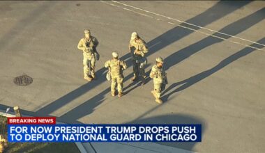 After legal setbacks, President Donald Trump says he's dropping push for National Guard in Chicago, LA, Portland, Oregon, for now