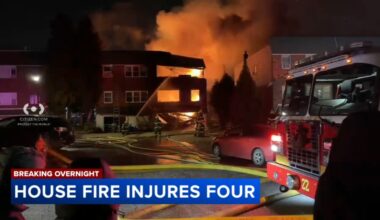 Four injured after house fire in the Somerton section of Philadelphia