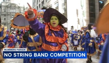 Mummers parade struts on in Philadelphia despite weather challenges