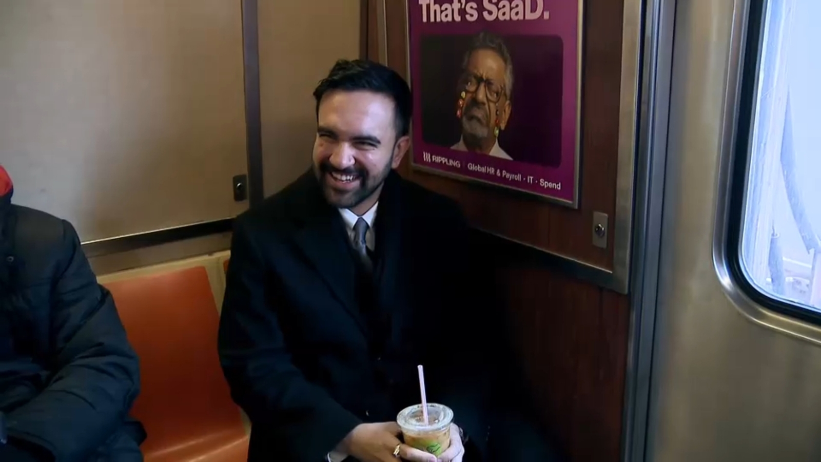 NYC Mayor Zohran Mamdani greets commuters on subway ahead of day focused on transit