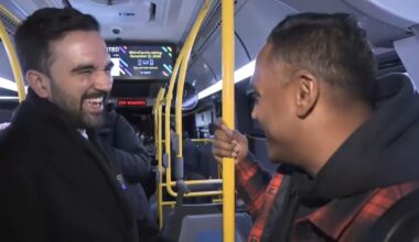 Mayor Zohran Mamdani talks to Queens bus riders about plans for free service