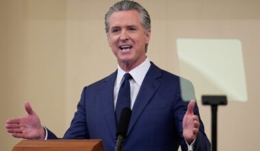 California Governor Gavin Newsom punched back at California critics in his final State of the State speech