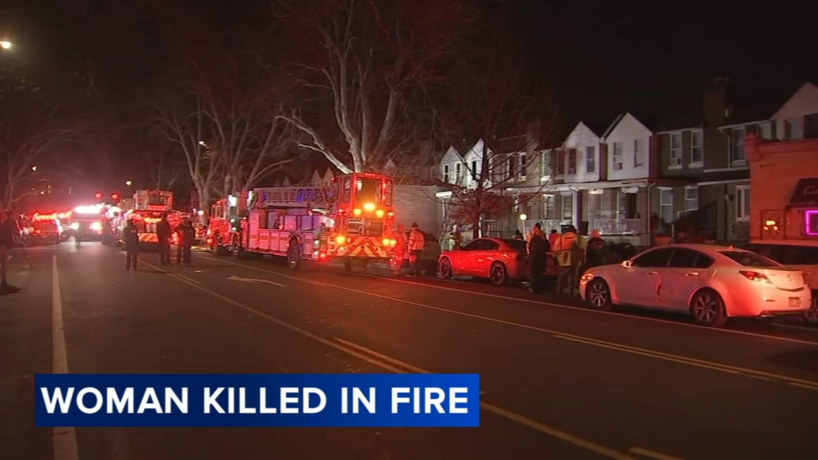 Woman dies in row home fire in Ogontz section of Philadelphia