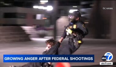 DHS officers move in on protesters near Santa Ana federal building