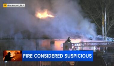 Police investigate suspicious fire at apartment complex in Blackwood, New Jersey