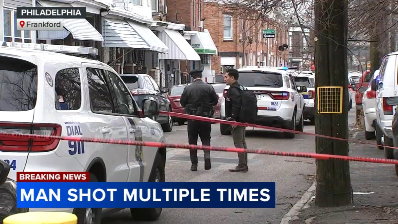 Man hospitalized after being shot multiple times in Frankford