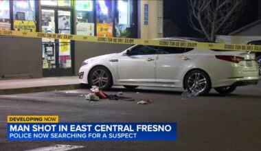 Young man hospitalized and suspect at large following Fresno shooting, police say