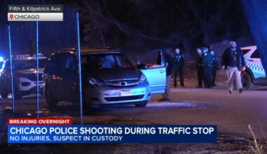 Chicago police officer fires at suspect during traffic stop on Fifth Avenue on West Side