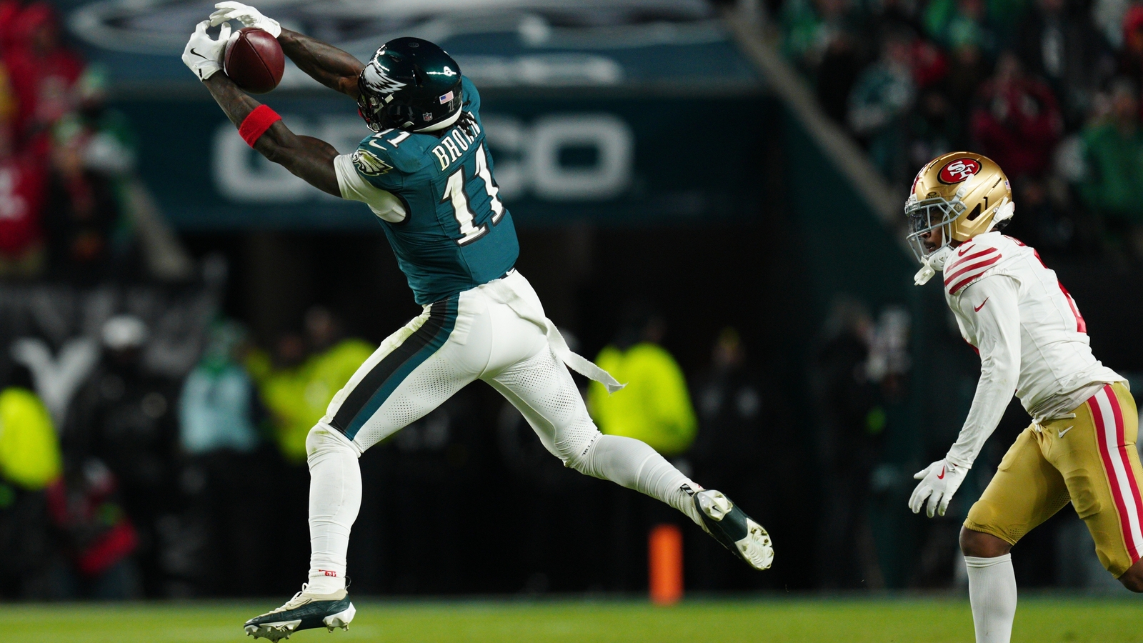 Eagles' season-long issues apparent in playoff loss to 49ers, sideline spat between Nick Sirianni, A.J. Brown