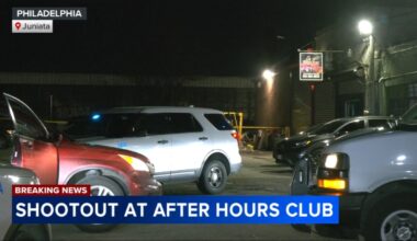 Shootout outside after-hours club injures security guard in Philadelphia's Juniata section