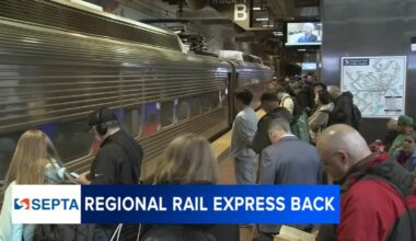 SEPTA resumes Regional Rail morning express service; Center City T-trolley tunnel reopens