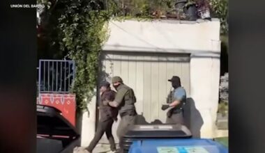 At least a dozen people arrested in ICE raids across Los Angeles over the weekend