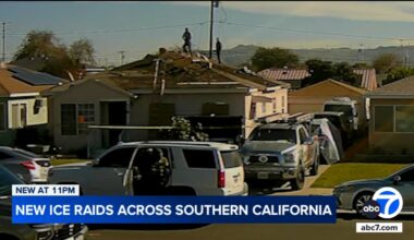 Montebello raid: ICE agents climb onto roof, chase construction workers