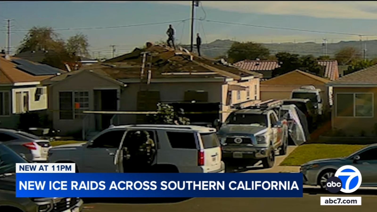 Montebello raid: ICE agents climb onto roof, chase construction workers