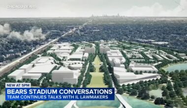 Chicago Bears stadium news: Bears talk with Illinois lawmakers plans in Arlington Heights, Chicago; Indiana introduces new bill