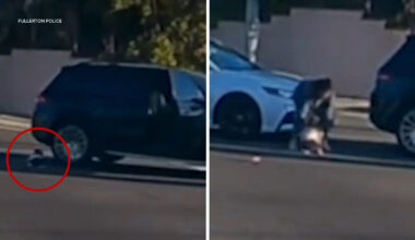 Mother arrested after video shows toddler fall out of moving SUV in Fullerton