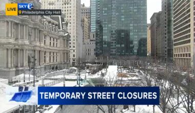 Center City Philadelphia roads closing around City Hall for major snow removal operation
