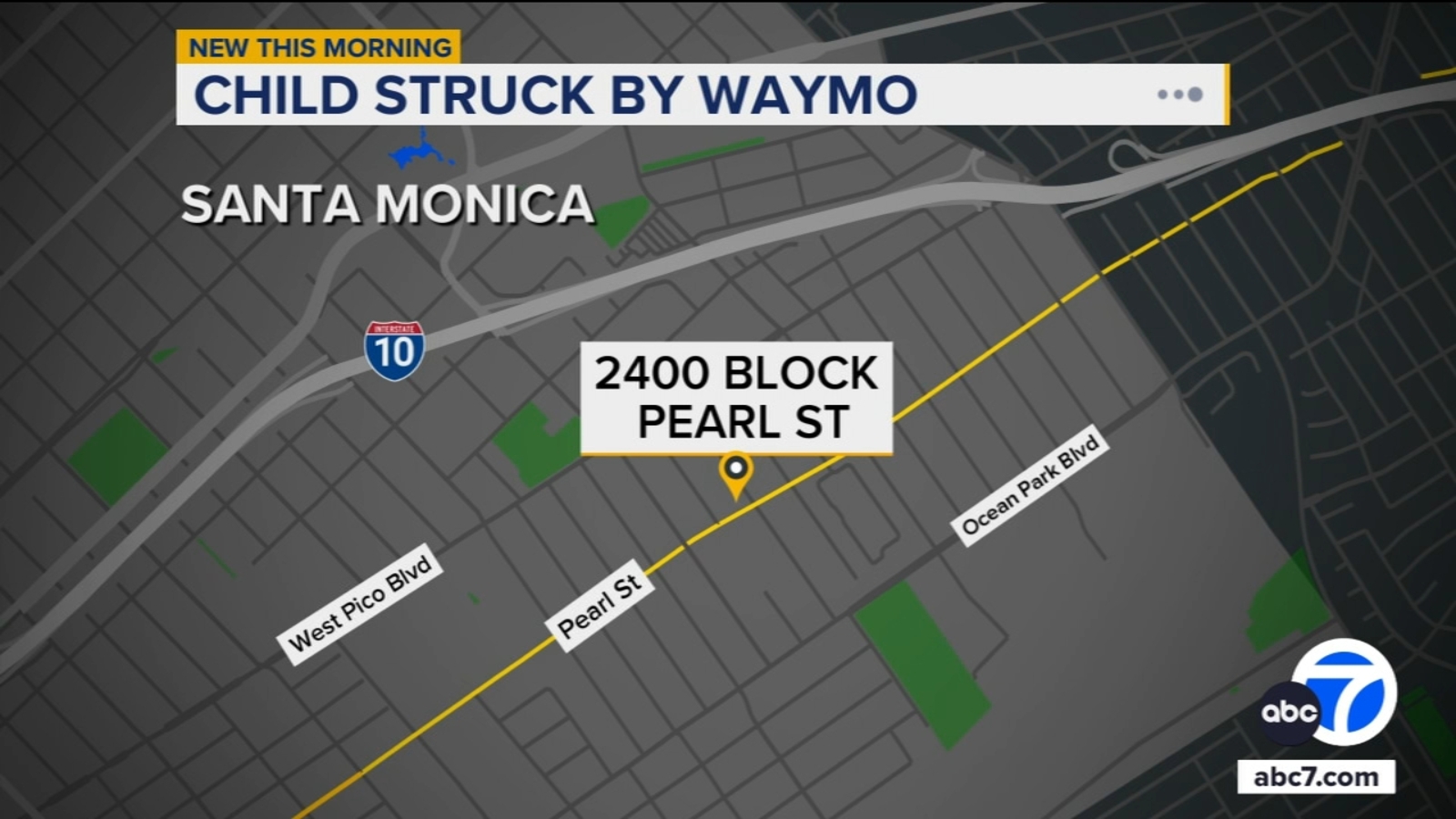 Child struck by Waymo near elementary school in Santa Monica