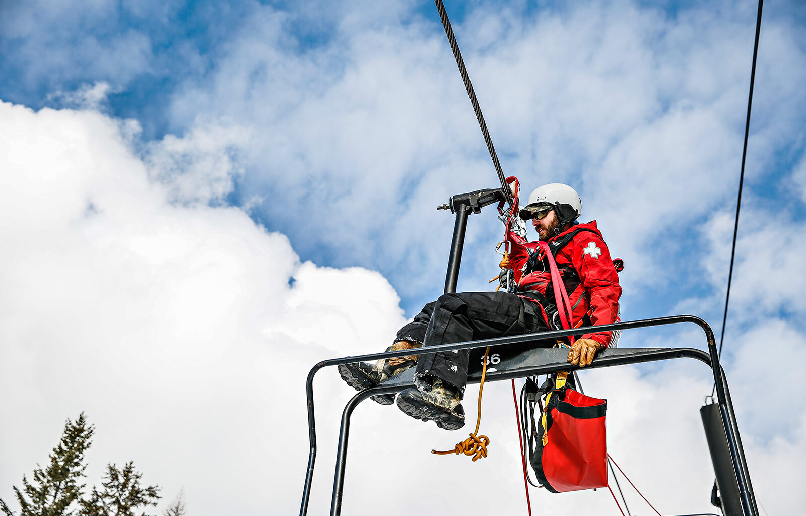 Skiers Rope Evacuated from Whitefish Mountain Resort's Chair 1