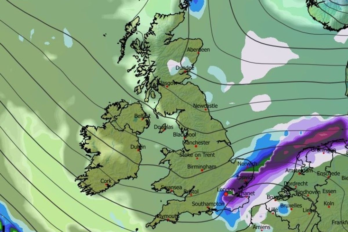 UK weather map