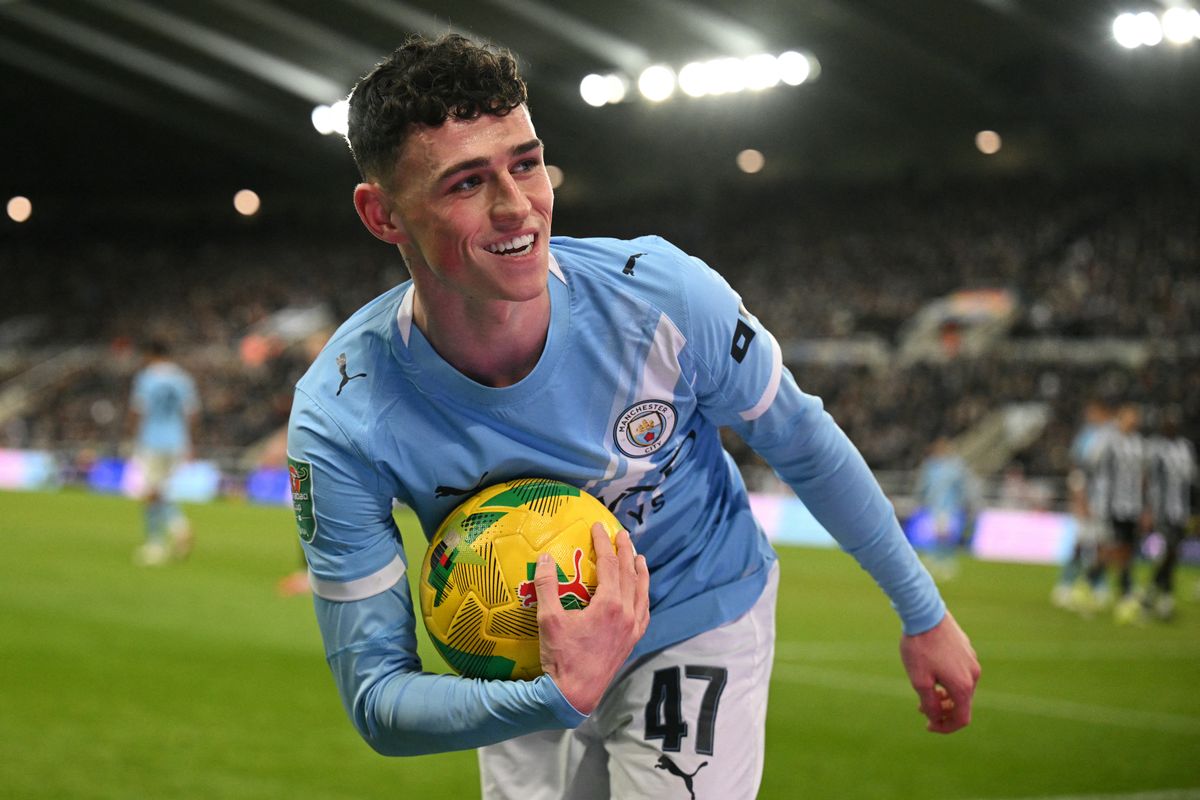 Manchester City midfielder Phil Foden