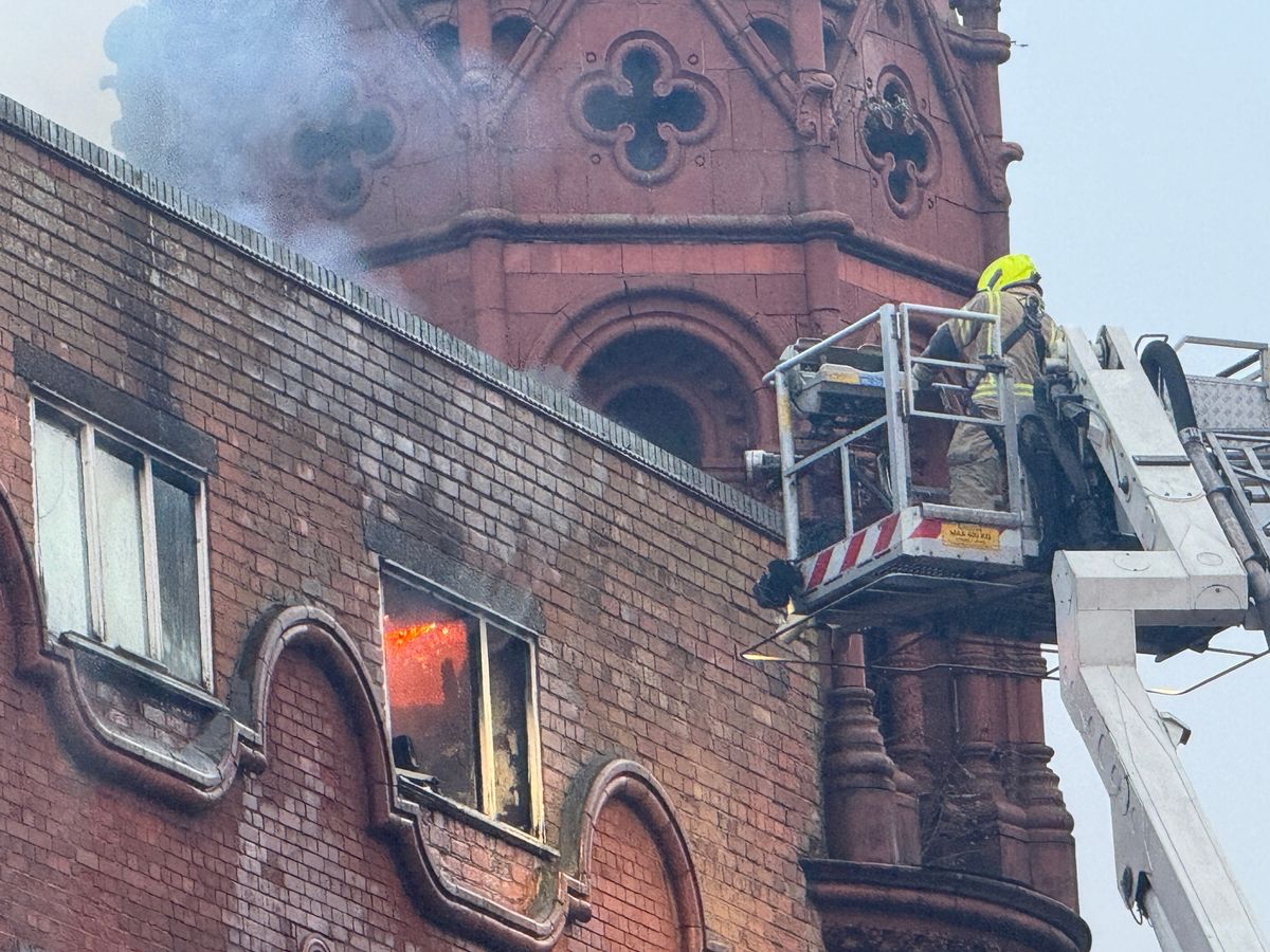 The fire broke out at the former HB Sale factory in Constitution Hill, Hockley