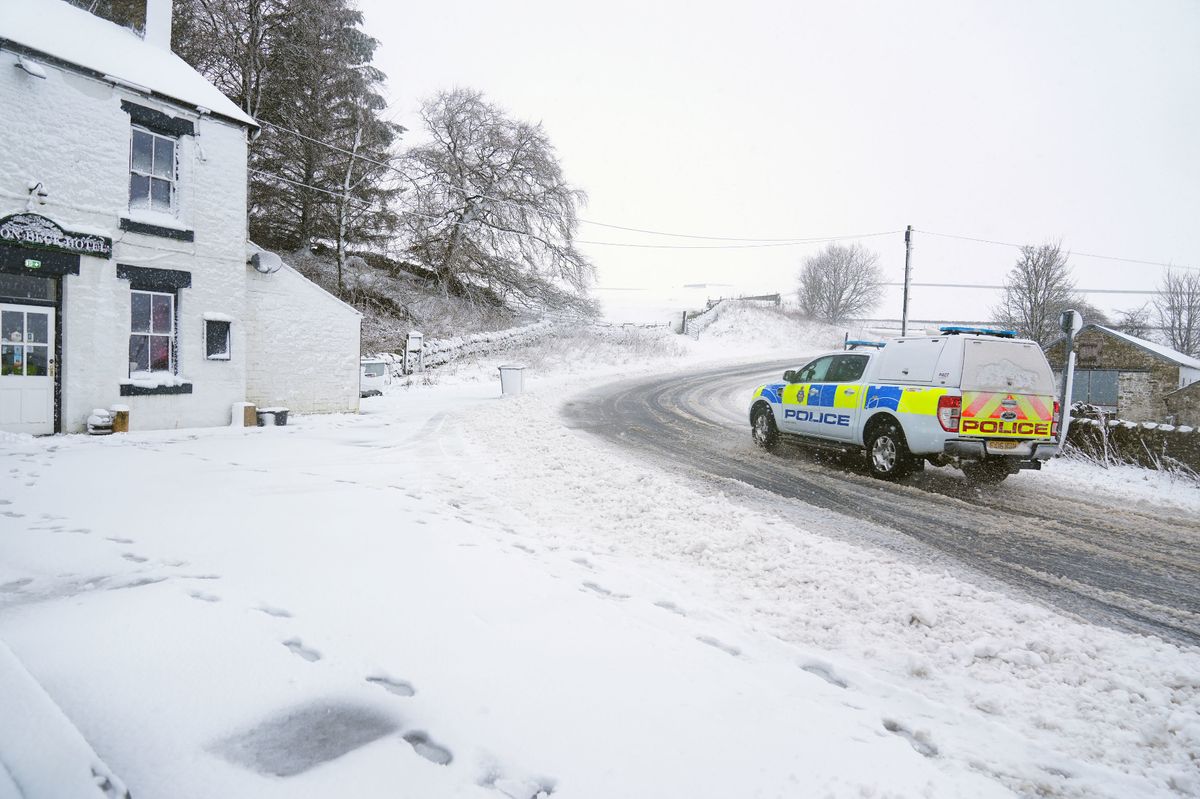 Parts of County Durham and North Yorkshire were blanketed on Tuesday