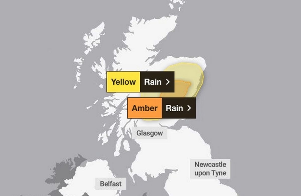 Amber weather warning
