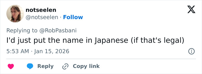 Social media post discussing a billionaire forced to change the name of his boat after spelling issues noticed backwards.