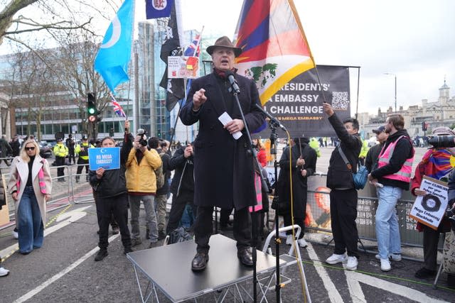 Conservative MP Sir Iain Duncan Smith was one of the speakers