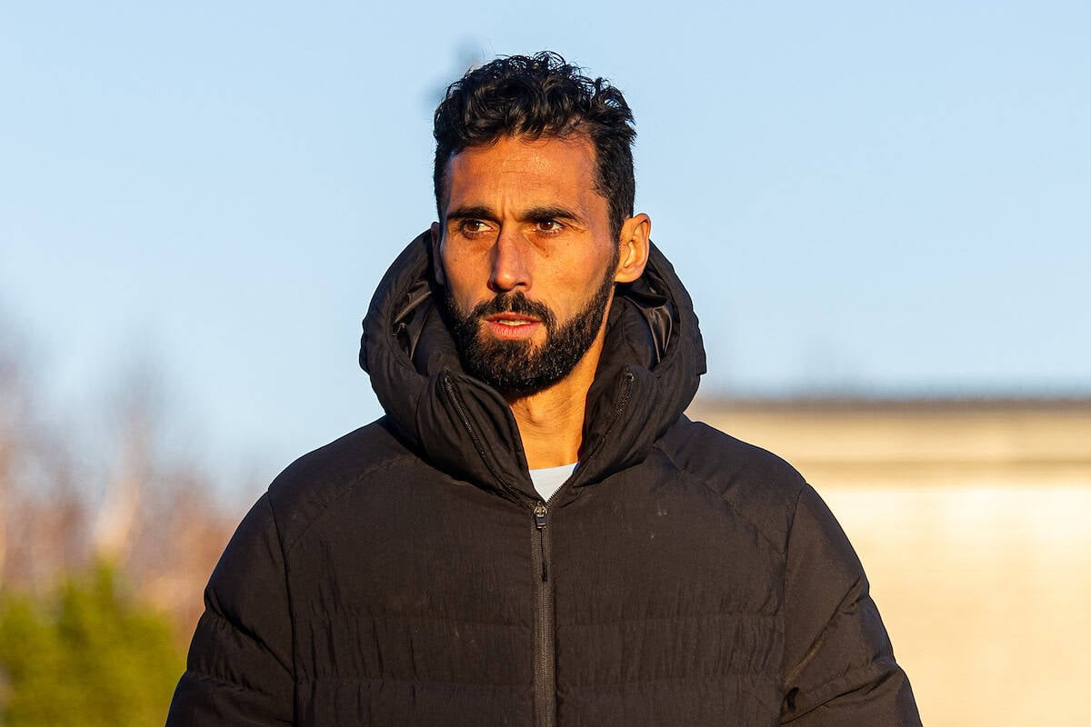 KIRKBY, ENGLAND - Wednesday, November 27, 2024: Real Madrid