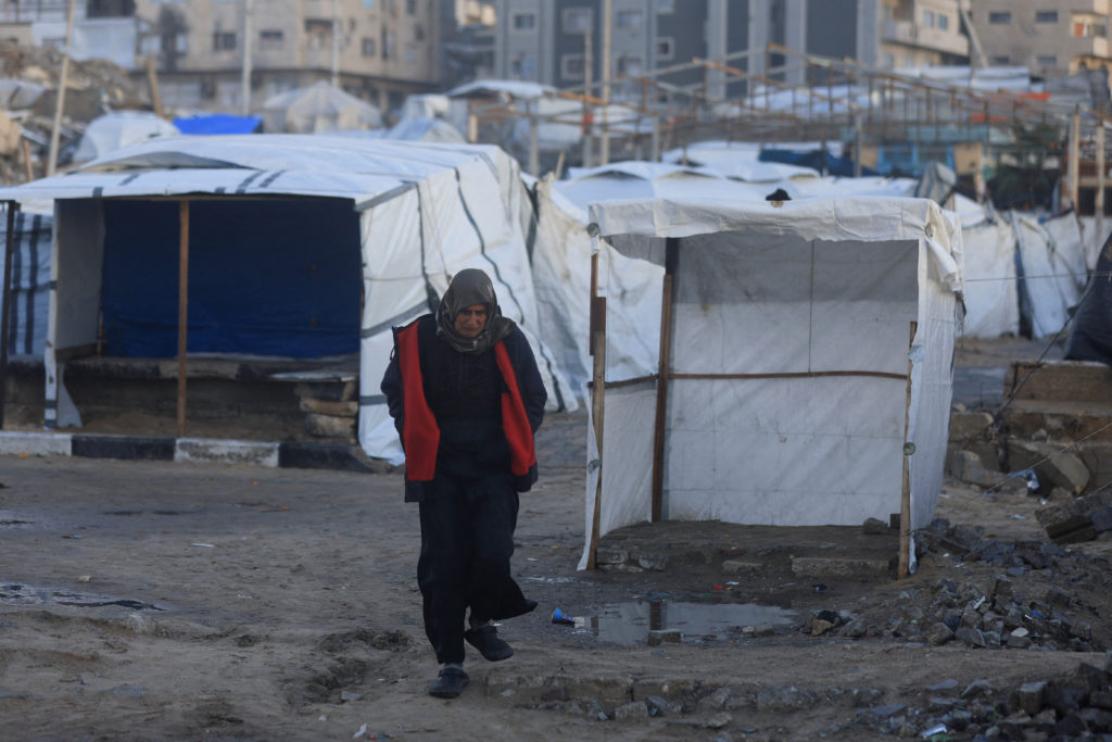 Weather disturbance in Gaza City
