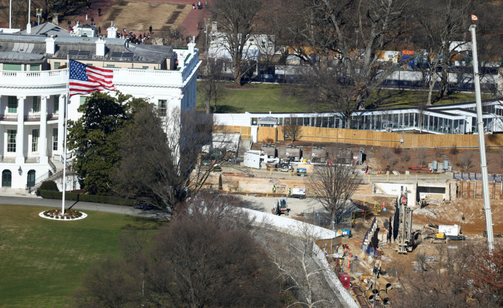 FILE PHOTO: Trump's White House ballroom under construction in Washington